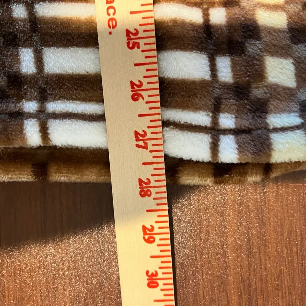 Single Scoop Oversized Plaid Fleece Shacket Women’s Size Large Super Soft